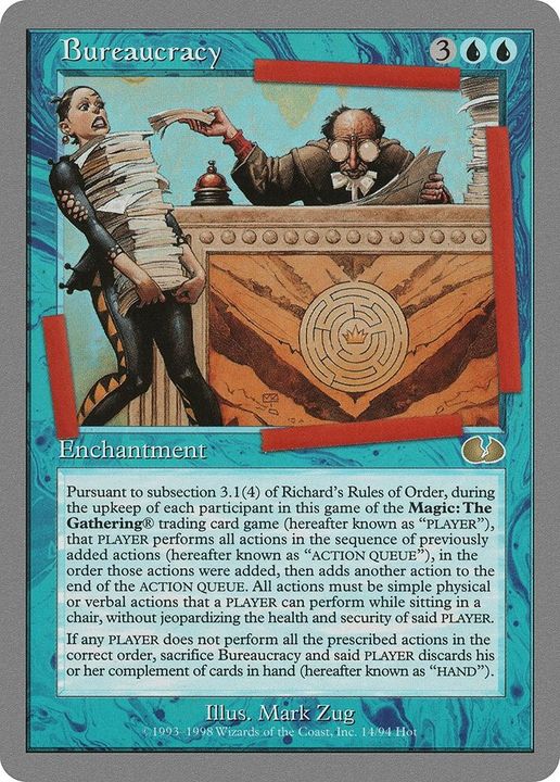 Bureaucracy in the group Magic the Gathering / Sets / Unglued Tokens at Proxyprinters.com (24560)