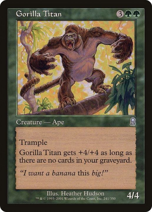 Gorilla Titan in the group Magic the Gathering / Types / Colors / Green at Proxyprinters.com (24601)