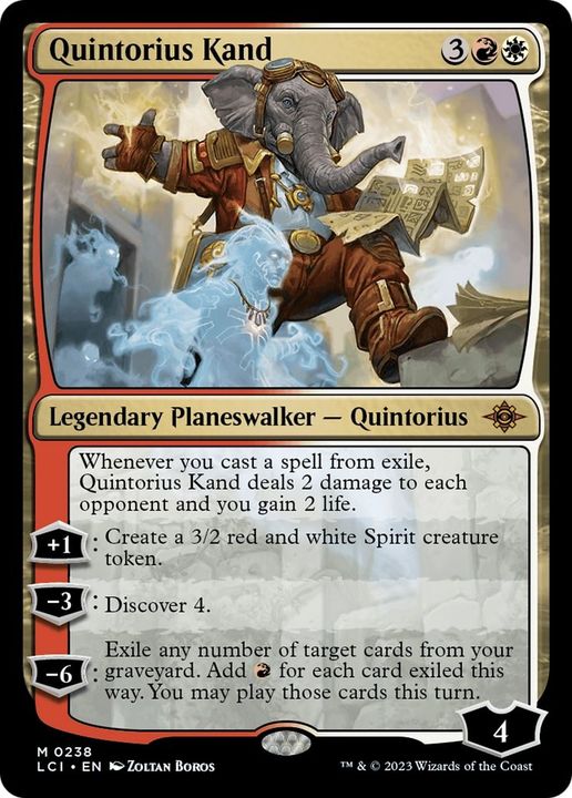 Quintorius Kand in the group Magic the Gathering / Types / Colors / Multicolors / R, W at Proxyprinters.com (24647)