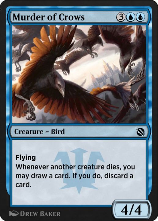 Murder of Crows in the group Magic the Gathering / Types / Colors / Blue at Proxyprinters.com (2465)