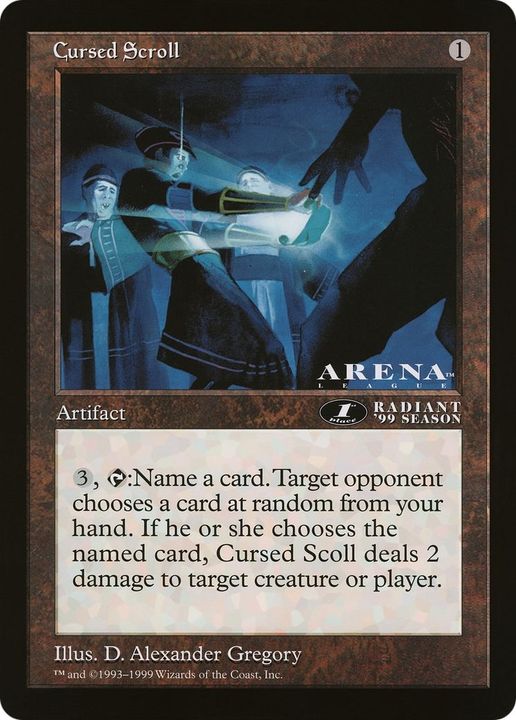 Cursed Scroll in the group Magic the Gathering / Types / Artifacts / Artifact at Proxyprinters.com (24673)