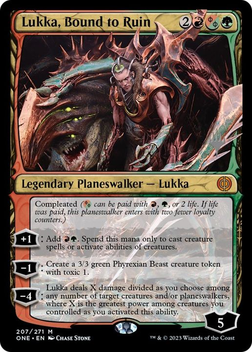 Lukka, Bound to Ruin in the group Magic the Gathering / Types / Colors / Multicolors / G, R at Proxyprinters.com (24719)