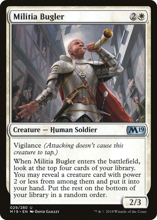 Militia Bugler in the group Magic the Gathering / Types / Creatures / Human at Proxyprinters.com (24734)