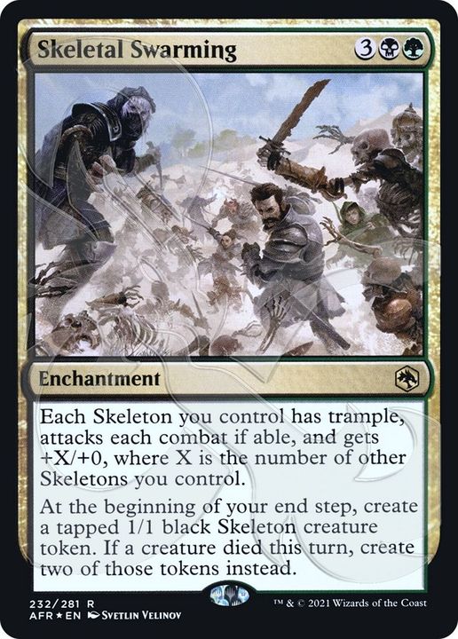 Skeletal Swarming in the group Magic the Gathering / Sets / Adventures in the Forgotten Realms Promos at Proxyprinters.com (24739)