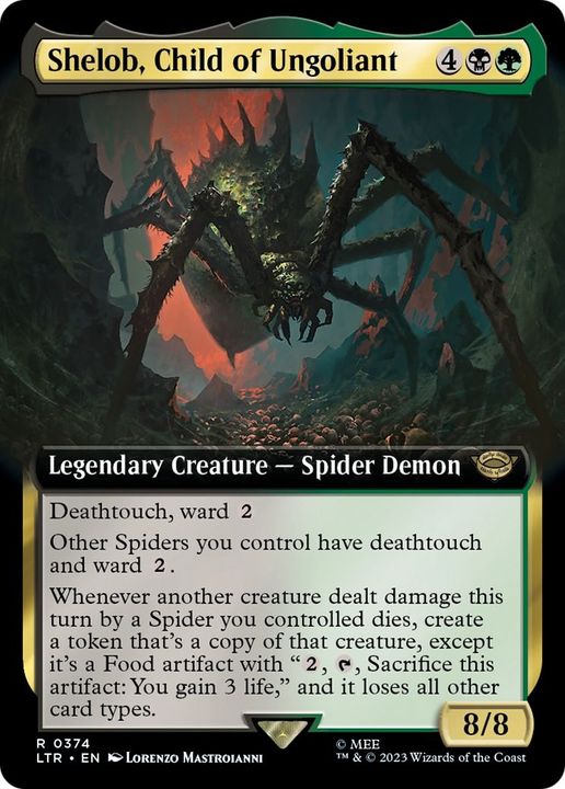 Shelob, Child of Ungoliant in the group Magic the Gathering / Types / Colors / Multicolors / B, G at Proxyprinters.com (24757)