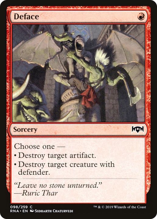 Deface in the group Magic the Gathering / Types / Colors / Red at Proxyprinters.com (24776)