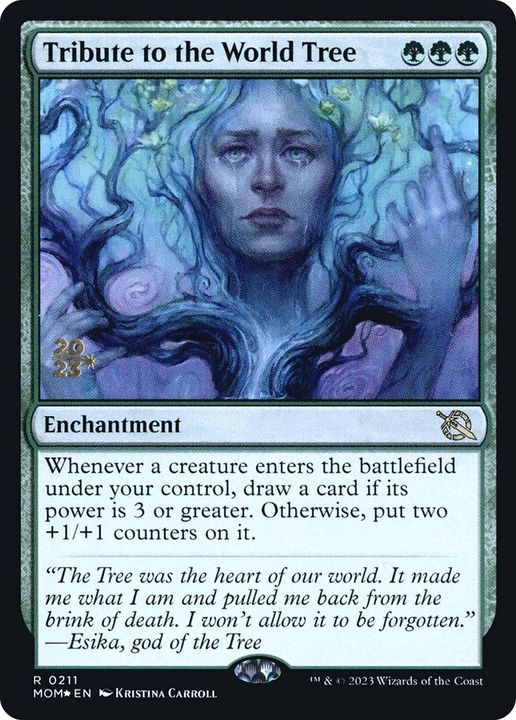 Tribute to the World Tree in the group Magic the Gathering / Types / Enchantment / Enchantment at Proxyprinters.com (24781)