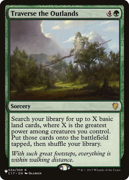 Traverse the Outlands in the group Magic the Gathering / Types / Colors / Green at Proxyprinters.com (24787)