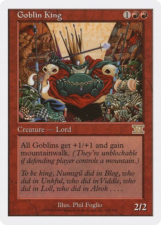 Goblin King in the group Magic the Gathering / Types / Creatures / Goblin at Proxyprinters.com (24833)