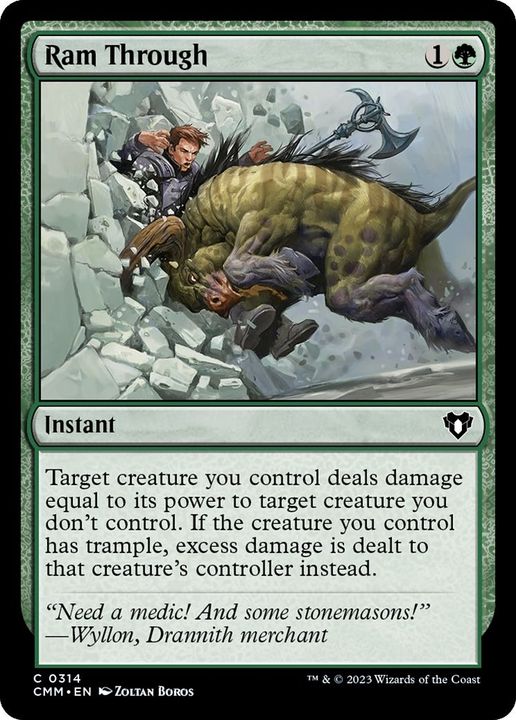 Ram Through in the group Magic the Gathering / Types / Colors / Green at Proxyprinters.com (24837)