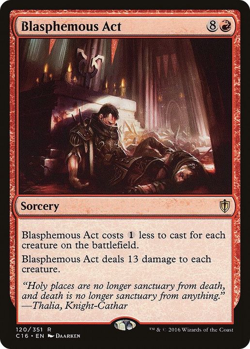 Blasphemous Act in the group Magic the Gathering / Types / Colors / Red at Proxyprinters.com (24863)