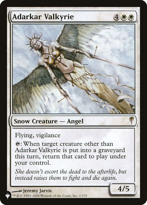 Adarkar Valkyrie in the group Magic the Gathering / Sets / The List at Proxyprinters.com (24947)