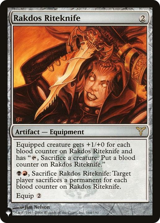 Rakdos Riteknife in the group Magic the Gathering / Sets / The List at Proxyprinters.com (24988)