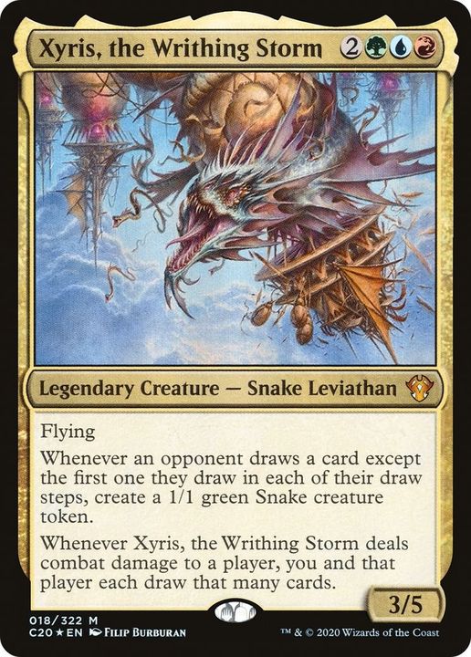 Xyris, the Writhing Storm in the group Magic the Gathering / Types / Colors / Multicolors / G, R, U at Proxyprinters.com (25012)