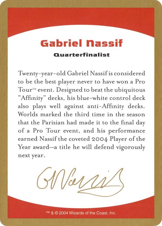 Gabriel Nassif Bio in the group Magic the Gathering / Types / Colors / Colorless at Proxyprinters.com (2505)