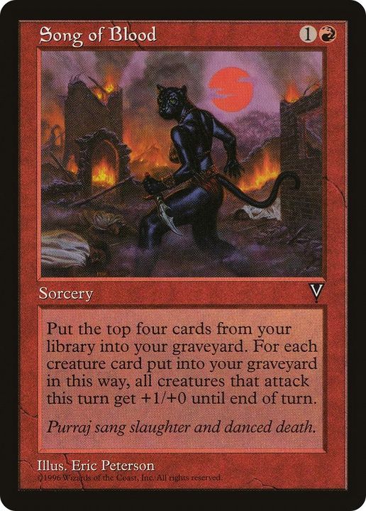 Song of Blood in the group Magic the Gathering / Types / Colors / Red at Proxyprinters.com (25051)