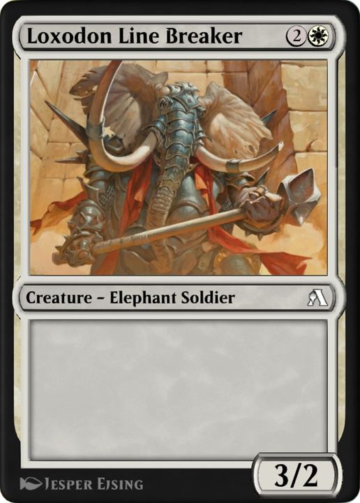 Loxodon Line Breaker in the group Magic the Gathering / Types / Colors / White at Proxyprinters.com (25057)