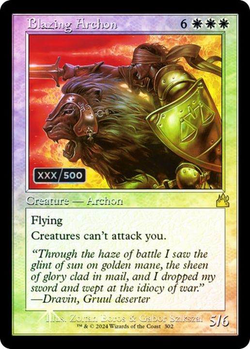 Blazing Archon in the group Magic the Gathering / Sets / Ravnica: City of Guilds Promos at Proxyprinters.com (25068)