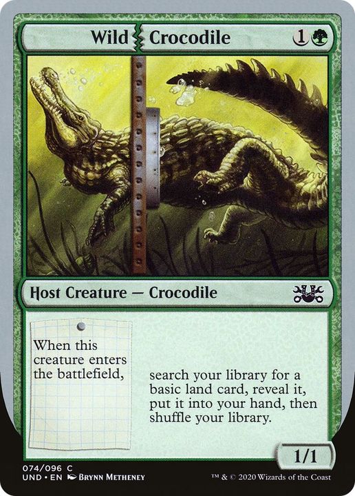 Wild Crocodile in the group Magic the Gathering / Types / Colors / Green at Proxyprinters.com (25090)