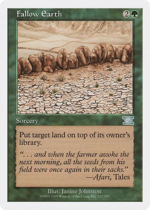 Fallow Earth in the group Magic the Gathering / Types / Colors / Green at Proxyprinters.com (25093)