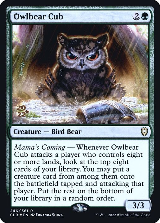 Owlbear Cub in the group Magic the Gathering / Types / Colors / Green at Proxyprinters.com (25138)