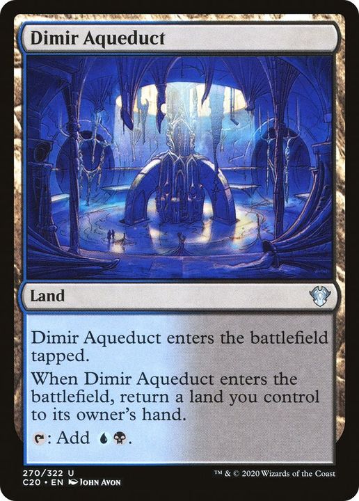 Dimir Aqueduct in the group Magic the Gathering / Sets / Commander 2020 at Proxyprinters.com (25150)