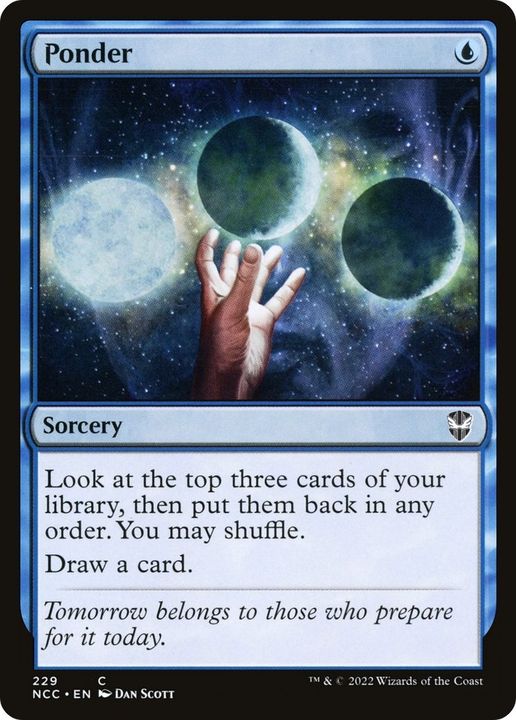 Ponder in the group Magic the Gathering / Types / Colors / Blue at Proxyprinters.com (25153)