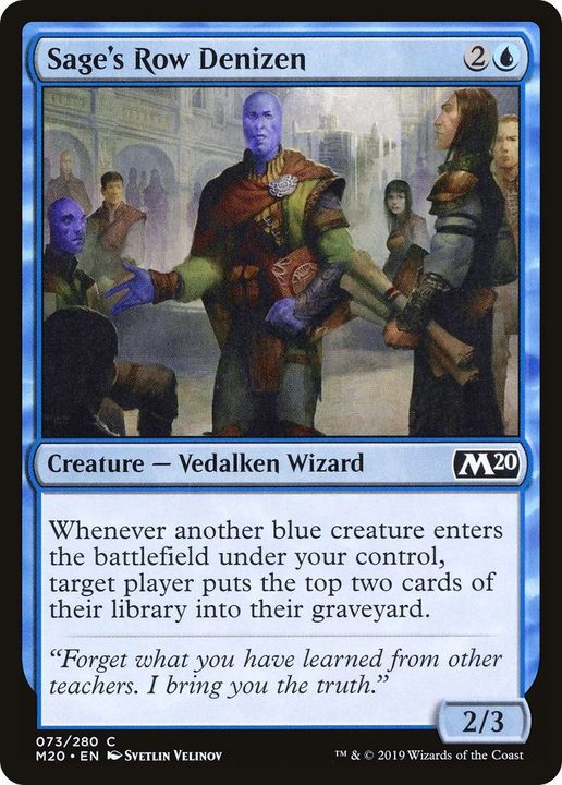 Sage's Row Denizen in the group Magic the Gathering / Types / Creatures / Wizard at Proxyprinters.com (2518)