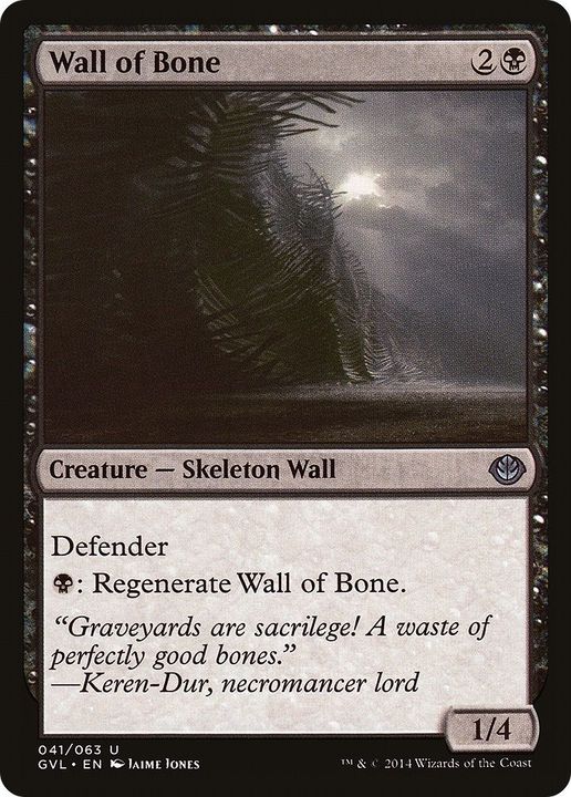 Wall of Bone in the group Magic the Gathering / Types / Colors / Black at Proxyprinters.com (25200)