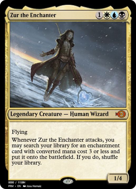 Zur the Enchanter in the group Magic the Gathering / Types / Colors / Multicolors / B, U, W at Proxyprinters.com (2523)