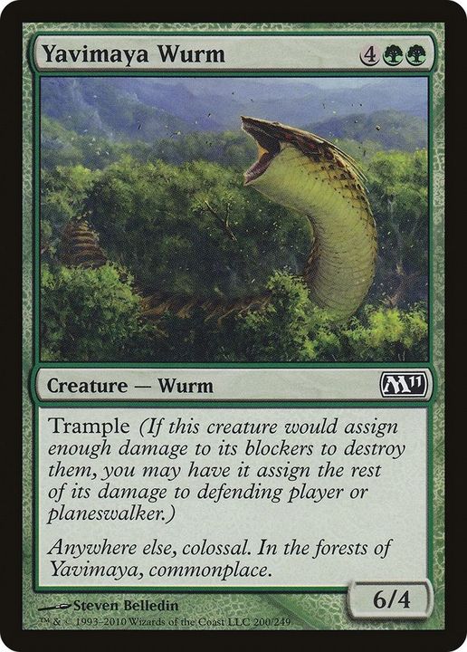 Yavimaya Wurm in the group Magic the Gathering / Types / Colors / Green at Proxyprinters.com (25235)