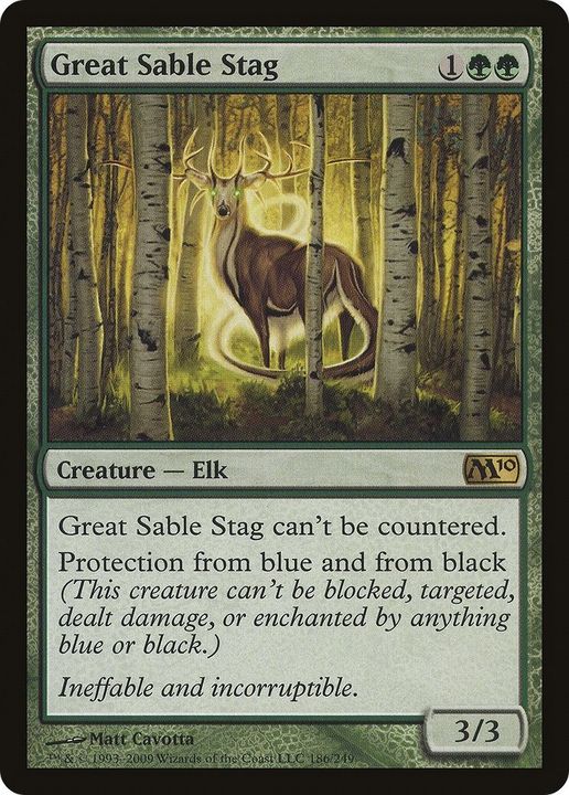 Great Sable Stag in the group Magic the Gathering / Types / Colors / Green at Proxyprinters.com (25242)