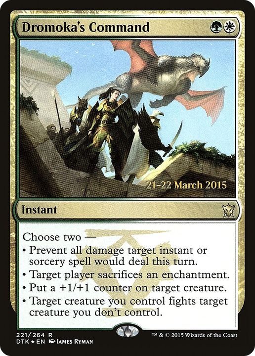 Dromoka's Command in the group Magic the Gathering / Sets / Dragons of Tarkir Promos at Proxyprinters.com (25248)