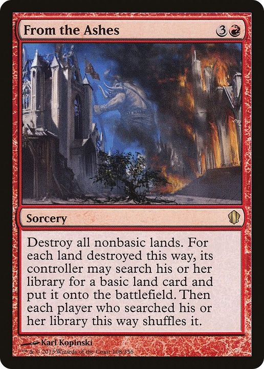 From the Ashes in the group Magic the Gathering / Types / Colors / Red at Proxyprinters.com (25260)