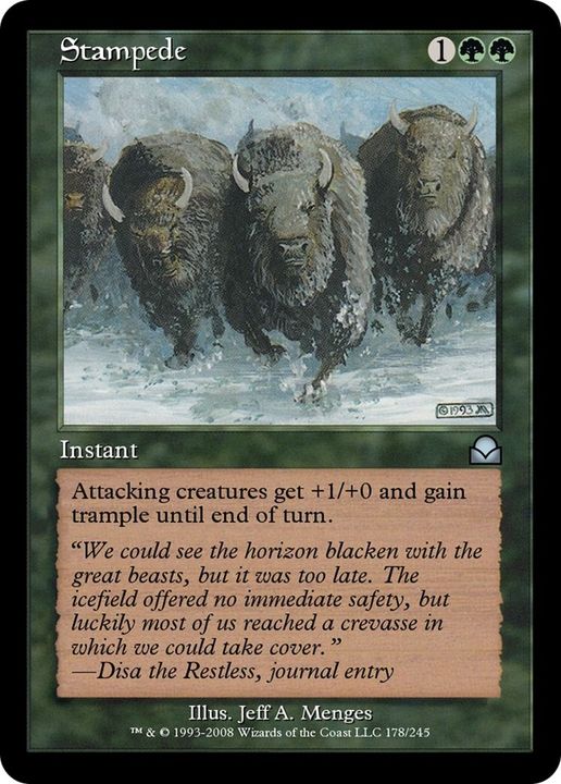 Stampede in the group Magic the Gathering / Types / Colors / Green at Proxyprinters.com (25267)