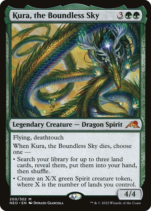 Kura, the Boundless Sky in the group Magic the Gathering / Types / Colors / Green at Proxyprinters.com (2527)