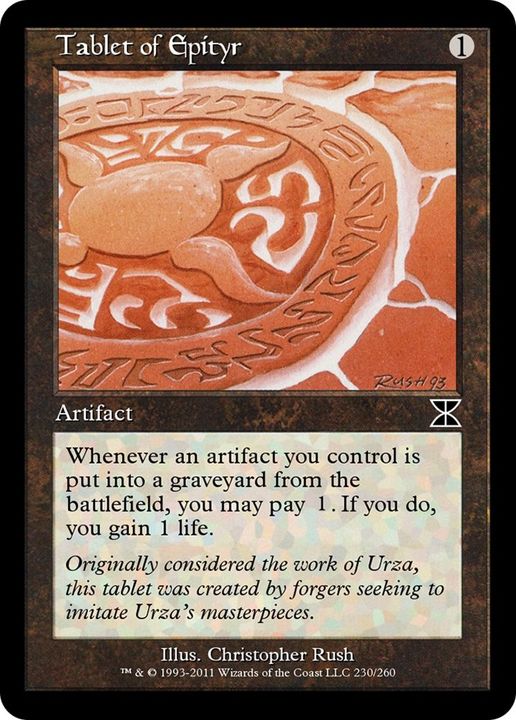 Tablet of Epityr in the group Magic the Gathering / Types / Artifacts / Artifact at Proxyprinters.com (25273)