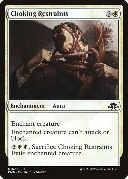 Choking Restraints in the group Magic the Gathering / Types / Colors / White at Proxyprinters.com (25309)