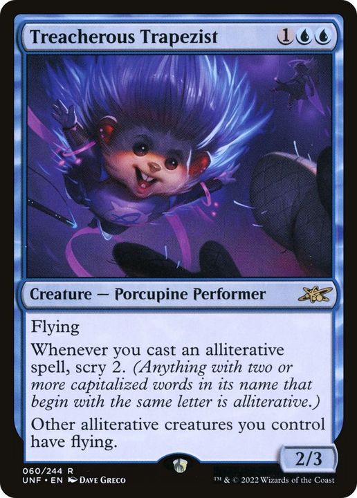 Treacherous Trapezist in the group Magic the Gathering / Types / Colors / Blue at Proxyprinters.com (25340)