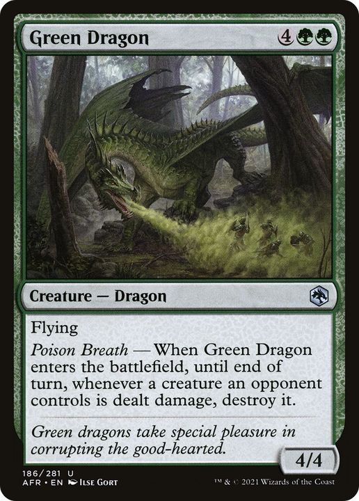 Green Dragon in the group Magic the Gathering / Types / Colors / Green at Proxyprinters.com (25388)