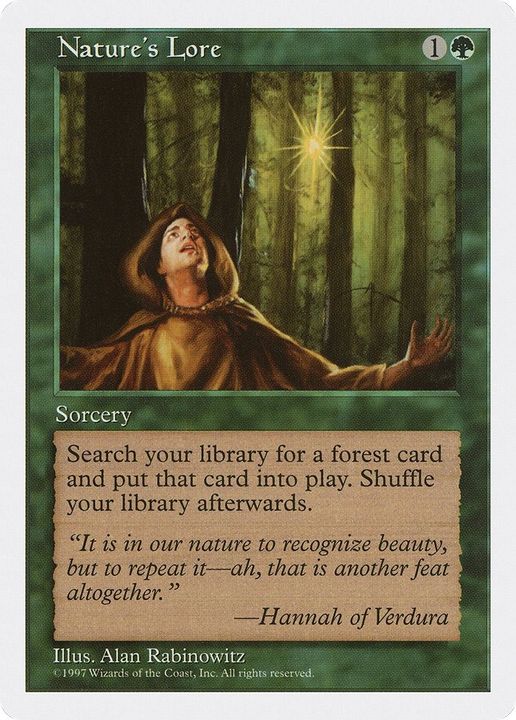 Nature's Lore in the group Magic the Gathering / Sets / Fifth Edition at Proxyprinters.com (254)