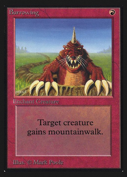 Burrowing in the group Magic the Gathering / Types / Colors / Red at Proxyprinters.com (25400)