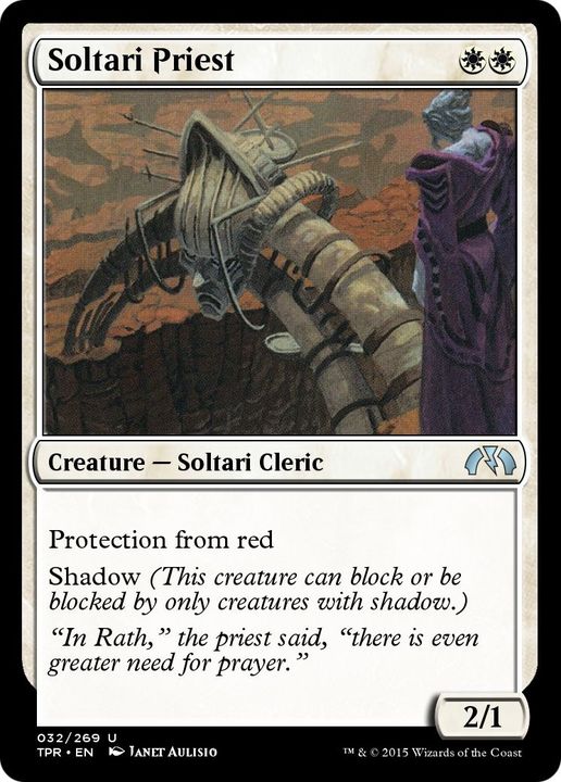 Soltari Priest in the group Magic the Gathering / Types / Colors / White at Proxyprinters.com (25436)