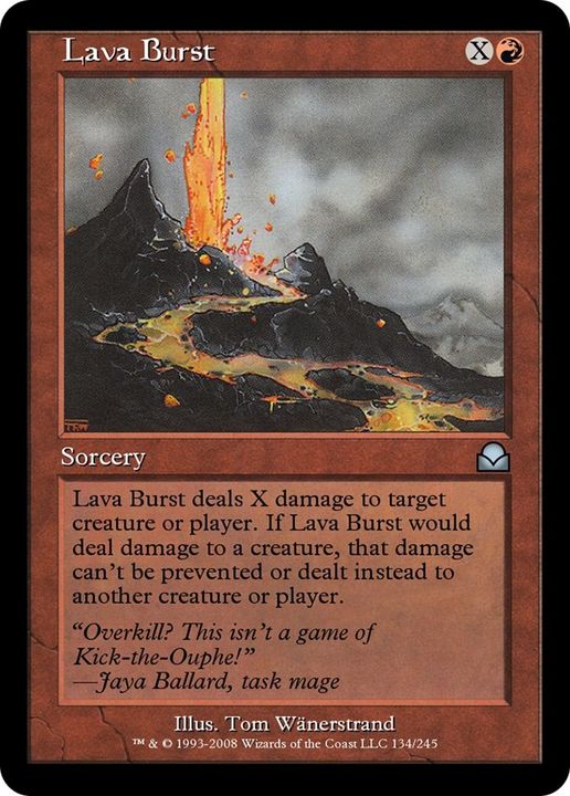 Lava Burst in the group Magic the Gathering / Types / Colors / Red at Proxyprinters.com (25486)