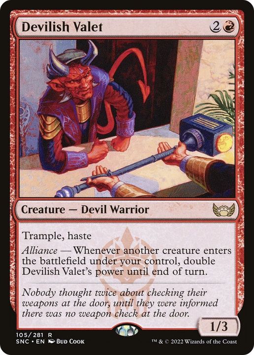 Devilish Valet in the group Magic the Gathering / Sets / Streets of New Capenna at Proxyprinters.com (25498)