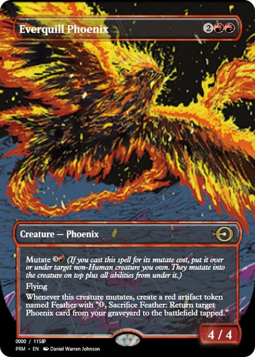 Everquill Phoenix in the group Magic the Gathering / Types / Colors / Red at Proxyprinters.com (25553)