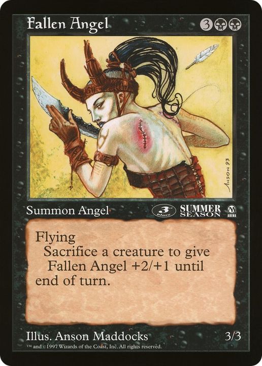 Fallen Angel in the group Magic the Gathering / Types / Colors / Black at Proxyprinters.com (25579)