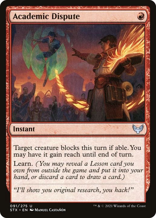 Academic Dispute in the group Magic the Gathering / Types / Colors / Red at Proxyprinters.com (25612)