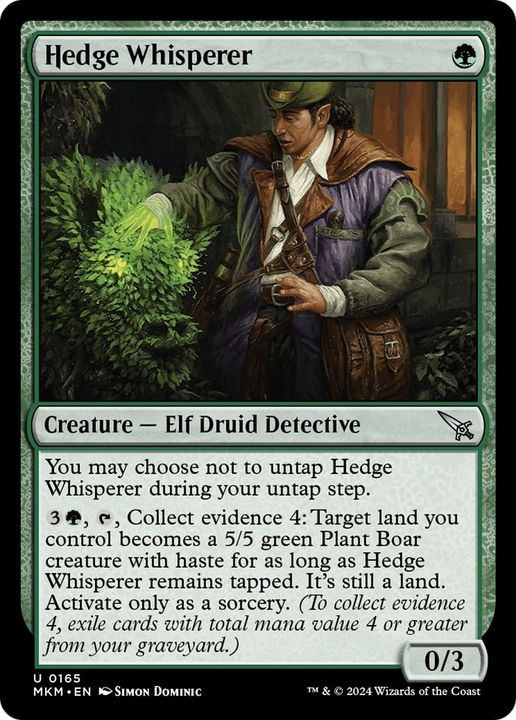 Hedge Whisperer in the group Magic the Gathering / Types / Creatures / Elf at Proxyprinters.com (25619)