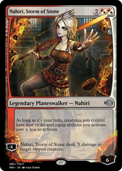 Nahiri, Storm of Stone in the group Magic the Gathering / Types / Colors / Multicolors / R, W at Proxyprinters.com (25638)